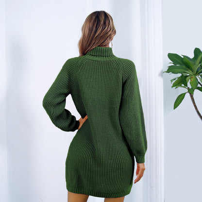 Juliana | Vestido largo de cuello alto de invierno