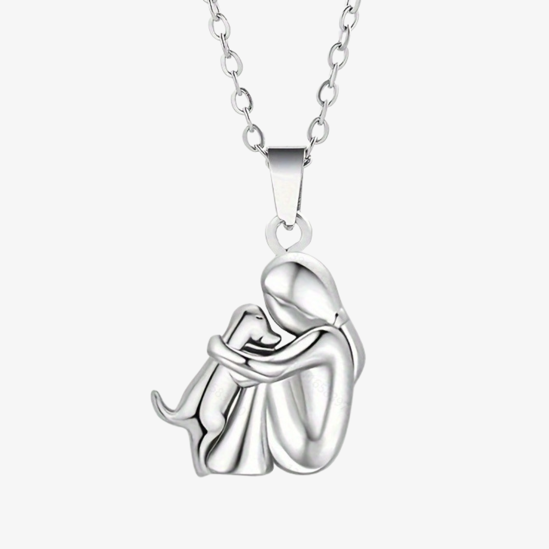 | Collar con colgante en forma de perro