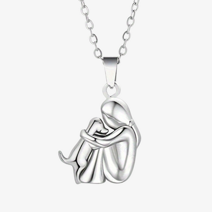 | Collar con colgante en forma de perro