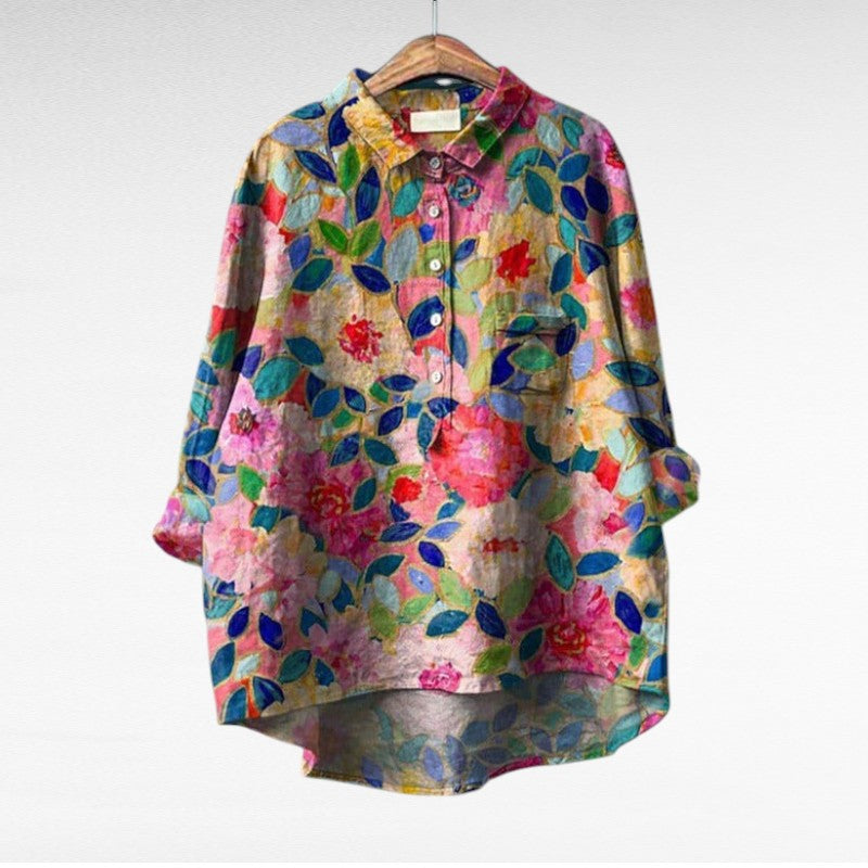 Johanna | Blusa Floral Elegante — Frescura y Estilo Diario