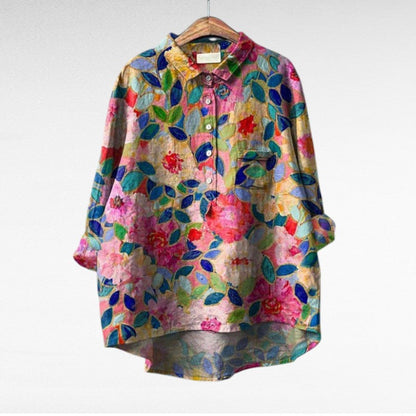 Johanna | Blusa Floral Elegante — Frescura y Estilo Diario