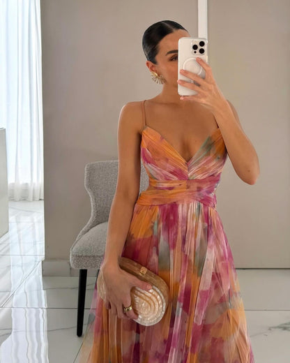 Talia | Vestido Largo Floral — Elegancia Ligera y Sofisticada (¡EDICIÓN LIMITADA!)