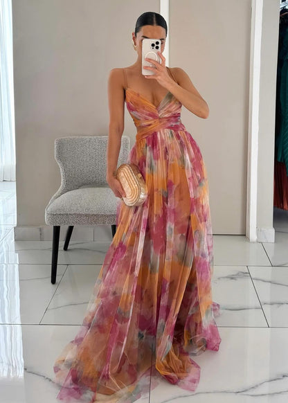 Talia | Vestido Largo Floral — Elegancia Ligera y Sofisticada (¡EDICIÓN LIMITADA!)