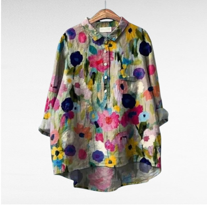 Johanna | Blusa Floral Elegante — Frescura y Estilo Diario