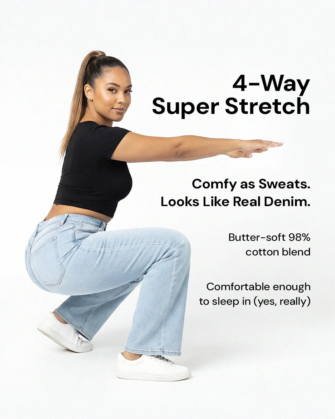 karina | Jeans Wide Leg Curve-Sculpt™ – Efecto Push Up Natural