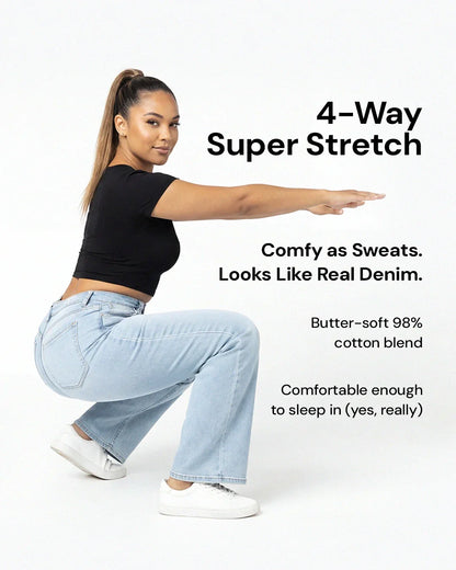 karina | Jeans Wide Leg Curve-Sculpt™ – Efecto Push Up Natural
