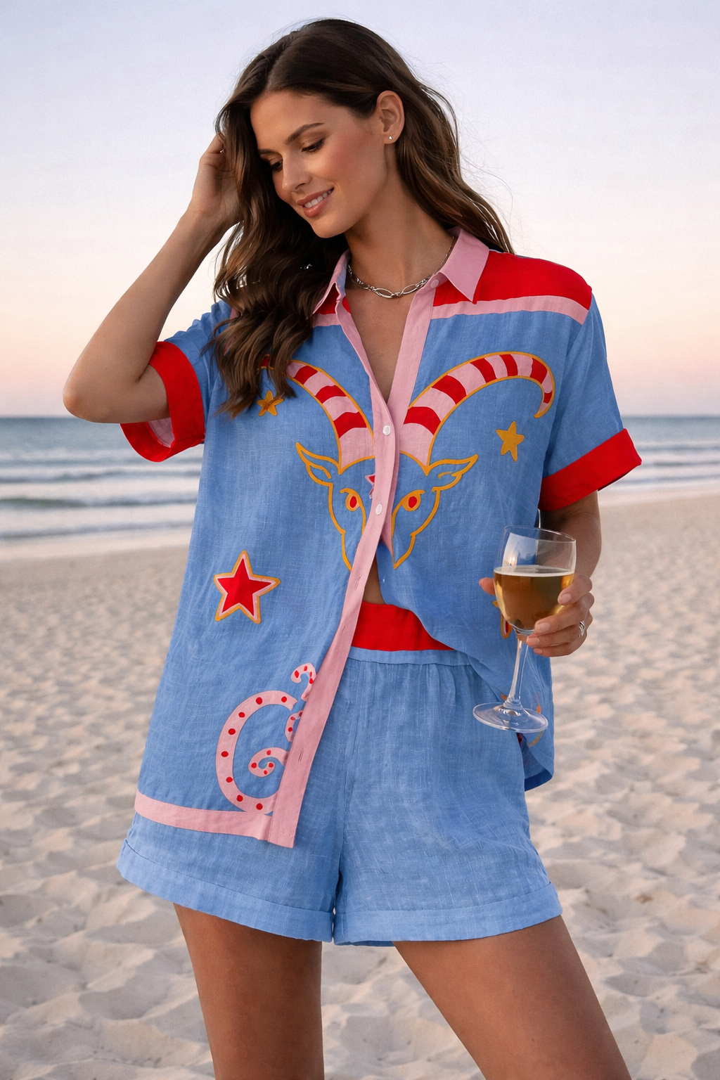 Majo | Conjunto Camisa + Shorts Estilo Resort en Lino Premium