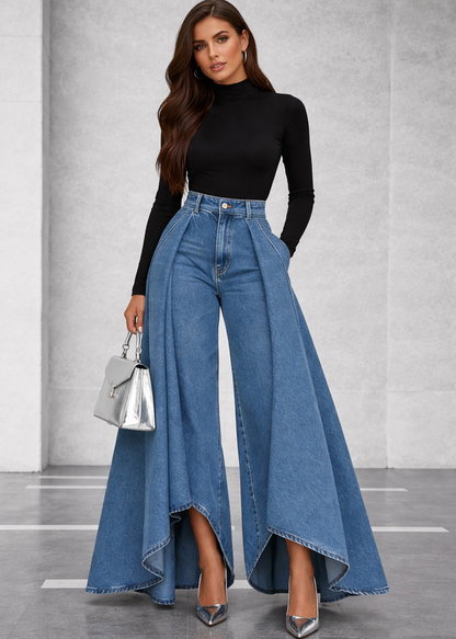 Helen | Jeans anchos y relajados de cintura alta para mujer