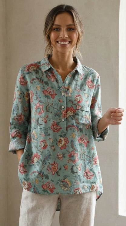 Johanna | Blusa Floral Elegante — Frescura y Estilo Diario