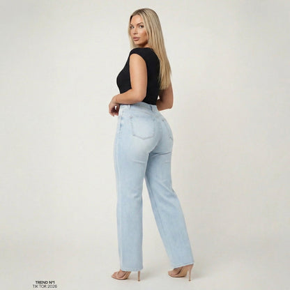 karina | Jeans Wide Leg Curve-Sculpt™ – Efecto Push Up Natural