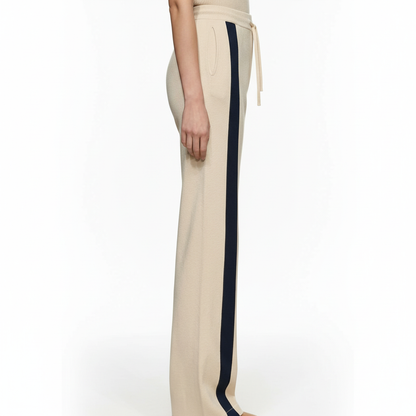Luisa | Pantalones Rectos Con Bolsillos Y Diseño Urbano De Bloques De Color